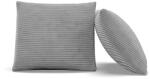Greensite Dekoratív Párna, 2 db, Hab Töltet, Kordbársony, Szürke