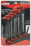  VERKE imbusz kulcs csavarhúzó készlet 11 db T nyelű 2-10mm V86435 (V86435)