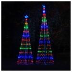 alloet Ledes Karácsonyfa Fém Vázzal - 226 LED, színes Fénnyel / 125 cm