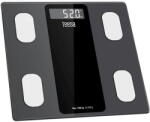 Teesa Cantar Cântar corporal smart 180 kg, Bluetooth + aplicație Fitdays, Analiză corporală (grăsime, apă, mușchi, oase, BMI, vârstă metabolică), 10 utilizatori, Display LCD iluminat, Sticlă securizată, Neg Cantar baie