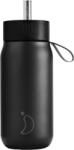 Chilly's Cană termică Series 2 cu pai, 750 ml, negru (C750S2SW90RABLK)