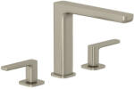 Kludi KLUDI-RENON 3-lyukas mosdócsap leeresztő szeleppel, NICKEL szálcsiszolt nikkel (42393N575)