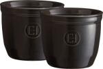 Emile Henry Ramekinuri Emile Henry, 8 cm, negre, set 2 buc (EH794008)