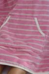 SunnyLife Детска хавлия с качулка Cotton Candy Pink Stripe (S51KHTPK)