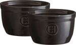 Emile Henry Ramekinuri Emile Henry, 9 cm, negre, set 2 buc (EH794009)