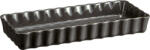 Emile Henry Formă de tartă Emile Henry, ceramică, 15 x 36 cm, neagră (EH796034)