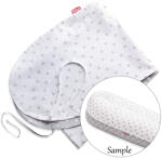 Scamp Formázható univerzális szoptatós párna pamut huzat - Little Heart White Gray