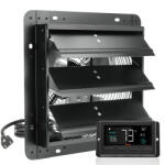 VEVOR Fali elszívó ventilátor távirányítóval - 904 CFM teljesítmény, 305 mm lapátátmérő, energiatakarékos EC motor, fémházas kivitel, automatikus lamellazárás