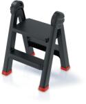 Prosperplast Összecsukható lépcsőfokok, fekete / piros