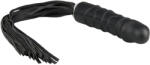 EasyToys - Flogger și dildo din silicon 2 în 1 - negru
