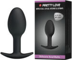 Pretty Love - anál dildó (fekete) - erotikasziget