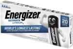 Energizer Elem, AAA mikro, 10 db, lítium, ENERGIZER "Ultimate Lithium (7638900343533) - nyomtassingyen