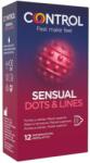 CONTROL - bordázott, pontozott óvszer (12db) - erotikashow