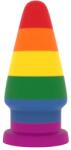 Lovetoy Prider - anál tágító plug - 15cm (szivárvány) - erotikashow