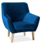 SIGNAL MEBLE Nordic 1 fotel Szín: Bluvel 86 (NORDIC1V86)