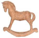  Dekoráció hintaló poly 9x3x10cm barna (ZY213950-4A)