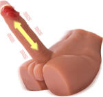 XISE PEEL - reális kinézetű, vibráló maszturbátor 17, 5 cm