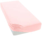 STELLA lepedő strech pamut 80x160cm halvány rózsaszín - babymax