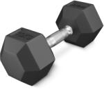 4FIZJO HEX gumírozott súlyzó 10 KG fekete