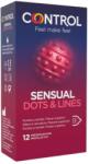 CONTROL - bordázott, pontozott óvszer (12db) - sexshopcenter