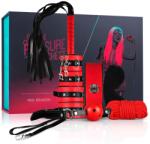 Secret Pleasure Chest - haladó BDSM készlet - 10 részes (piros) - sexshopcenter