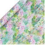  BSB tek. csomagolópapír (70x400 cm) pasztell kerti virágok, Cottage Garden (5) (RZ86)