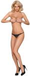 Obsessive 831-THC-1 - apró masnis nyitott csipke tanga (fekete) (92991300005) - sexshopcenter