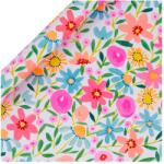  BSB tek. csomagolópapír (70x400 cm) neon nyári virágok, Blazing Blooms (5) (RPS170)