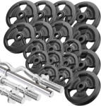 Marbo Sport Megerősített súlyzó és súlytárcsa készlet 113 kg fekete