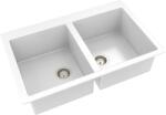 Kevmil VIVIEN gránit mosogató fehér, (78 x 50 cm) (VIVIENF)