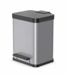 Hailo Szabadonálló hulladékgyűjtő 1x17 literes, szürke, csillapított fedélzárással (0619-220)