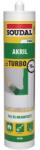 Soudal Akril tömítő 280 ml fehér, SOUDAL TURBO (8912980)