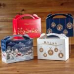  Piskótafüles díszdoboz - Piros