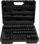 BGS DIY Trusa cu flanse pentru inlocuit rulmenti si simeringuri, dimensiuni 18-65 mm + 74mm x Ø 12 mm, 52 piese (BGS 98467)