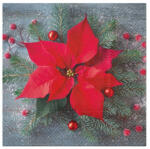  MFP Szalvéta 33x33 cm 3 Rétegű 20 Lap/Csomag Mikulásvirág Nagy (MFP2011145)