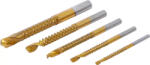 BGS technic Set burghie freză | titan nitrurat | 3 - 8 mm | 5 piese (BGS 50795) Burghiu