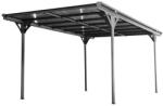 GEOMAT Alumínium kocsibeálló (carport) - Helsinki (h. 503 × sz. 305 × m. 232 cm), antracit Alumínium, 3, 05, 5, 03