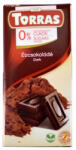 TORRAS , Étcsokoládé tábla, hozzáadott cukor nélkül, gluténmentes, vegán, 75g