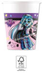 Procos Monster High papír pohár 8 db-os 200 ml FSC (PNN95705)