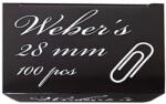 WEBER S Gemkapocs WEBER'S 28mm nikkel 100 darabos (83ZPC28) - papir-bolt