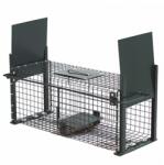  Capcană (cușcă) din metal cu două deschideri pentru șobolani, pârși 50x18x18 cm
