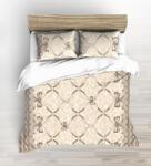  Krepp ágynemű huzat szett 140x200 cm 3 részes - bézs masnis