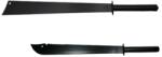 DEPOX Set doua sabii vanatoare DEPOX®, maner metal, 81 cm/50 cm, negru, teaca inclusa (052)