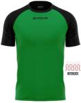 GIVOVA Capo rövid ujjú sportpóló gyerek 2XS zöld-fekete fekete|zöld