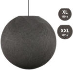 Creative-Cables Creative Cables design lámpa Kézzel készített menetes Sphere Light lámpabúra antracitszürke poliészter PAT2XXL-CP4620 (PAT2XXL-CP4620)