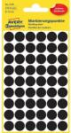 AVERY Etikett címke, o12mm, jelölésre, 54 címke/ív, 5 ív/doboz, Avery fekete - suplix
