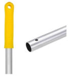 Selmop Felmosónyél alumínium csiszolt 130 cm pattintós_A130Y sárga véggel (63361) - irodaszerpiac