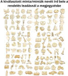  Natúr fa - Ovis jel 5cm 1db - papelito