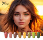  Sunset 8 darabos gél lakk kollekció ajándék margarétával