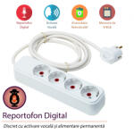 Tehnics Engineering Reportofon Spionaj cu Activare Vocala in Prelungitor - Tripla 70 de Ore de Inregistrari (MSRPR7009TRI)
